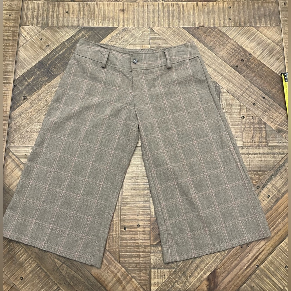 Chic Plaid Wide-Leg Women's Pants